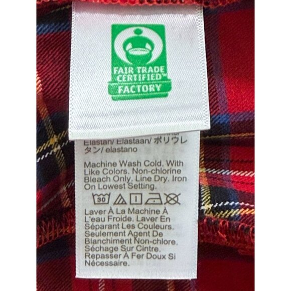 J.Crew Red Tartan Plaid Cropped Straight Pants Size 14 Stretch - Picture 9 of 10